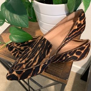 Madewell leopard calf hair flats